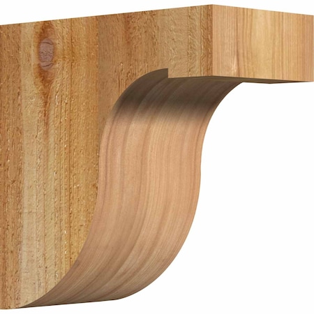 Ekena Millwork Del Monte Rough Sawn Corbel, Western Red Cedar, 4"W x 8"D x 8"H COR04X08X08DEL00RWR